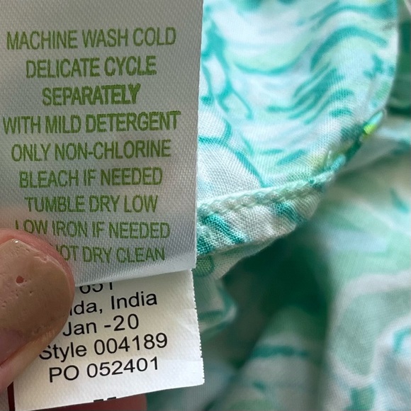 LILLY PULITZER Keona Tunic Hopelessly Devoted Engineered Tunic Size XS Pretty - Picture 6 of 8